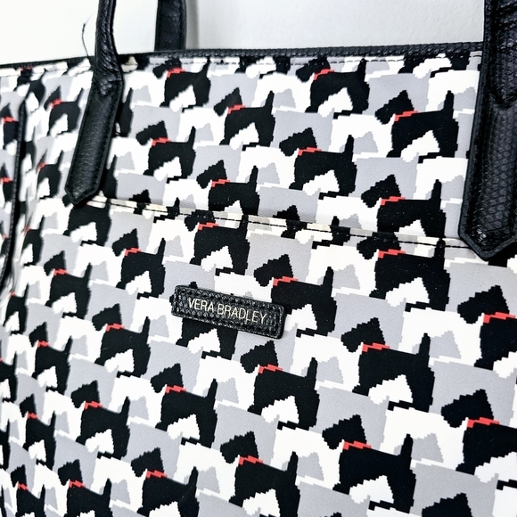 Vera Bradley scotty dog print schnauzer large tote bag - Picture 6 of 12